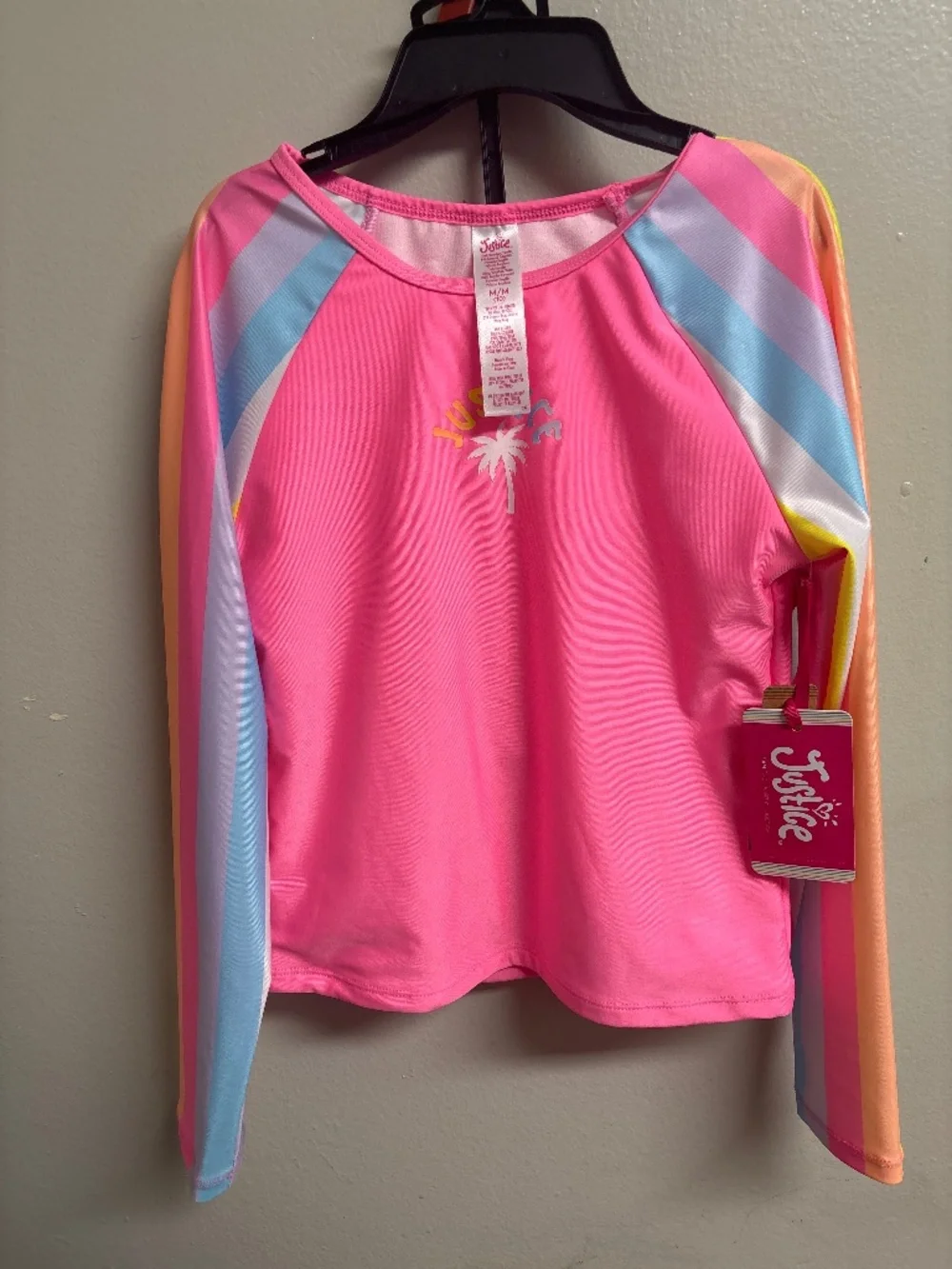Size 10 kids 2pieces long sleeve Bathing suit